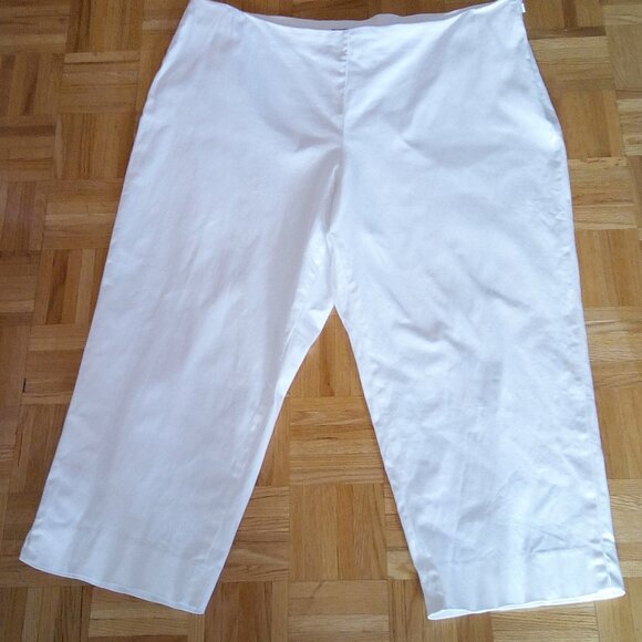 JONES NEW YORK Plus Size Crop Pants Cotton Blend Stretch Size 22W - Picture 1 of 2